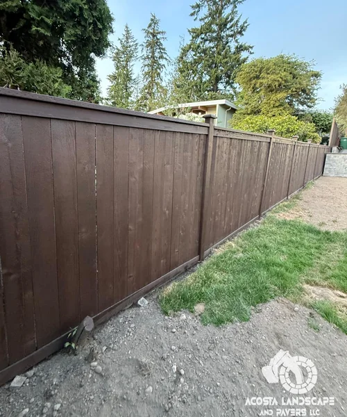 Full Perimeter Fence Replacement & Paver Access Ramp in Shoreline 